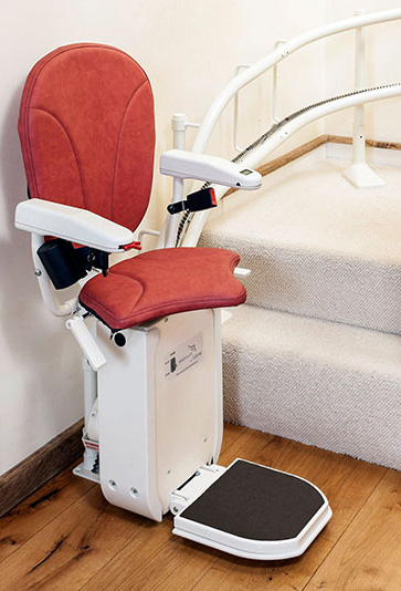 platinum curved stairlift